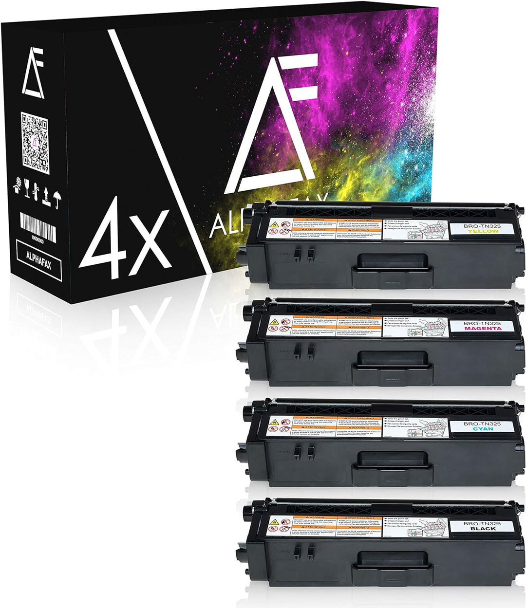 Alphafax 4 Toner kompatibel für Brother TN325 für Brother DCP-9055CDN 9270CDN, HL-4140CN 4150CDN 457