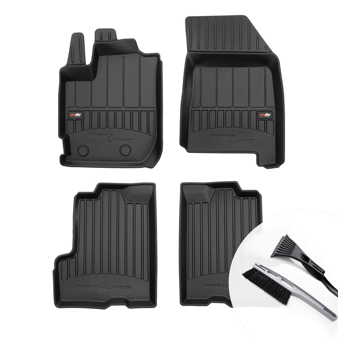 moto-MOLTICO 3D Gummimatten Auto Fussmatten Gummi Automatten 4-teilig Set - passend für Dacia Duster