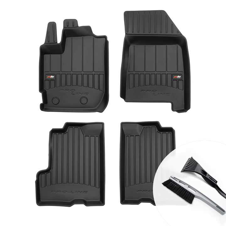 moto-MOLTICO 3D Gummimatten Auto Fussmatten Gummi Automatten 4-teilig Set - passend für Dacia Duster