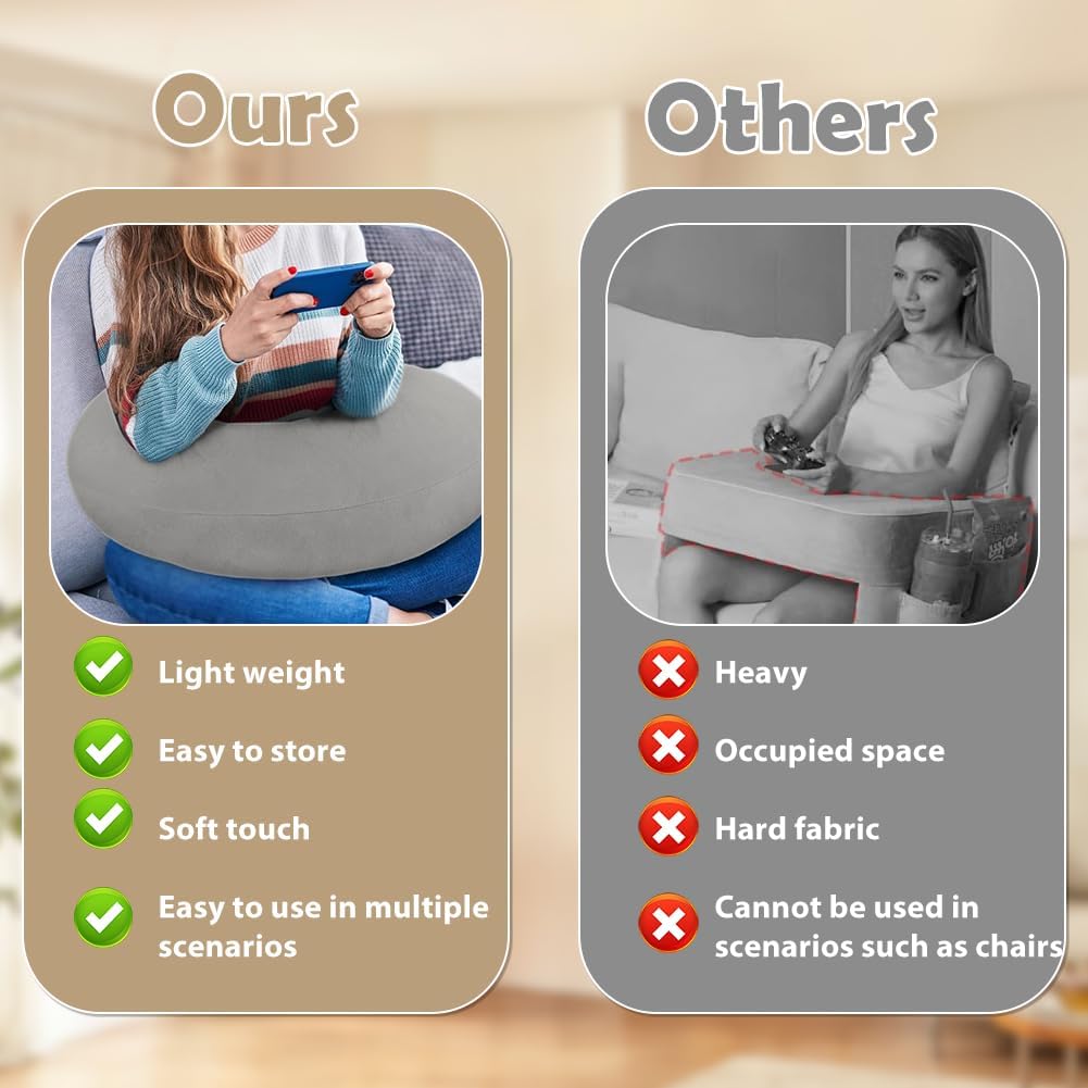 Ergonomisches Crealis-Kissen, Häkelkissen Stützkissen, Lese-Gaming-Kissen für Bett Erwachsene Kinder