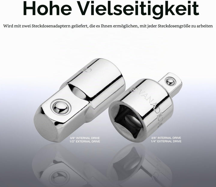 Neiko ¨ 01135A 3/8-Zoll-T-Griff-Schraubenschlüssel mit langer Reichweite | Chrom-Vanadium-Stahl
