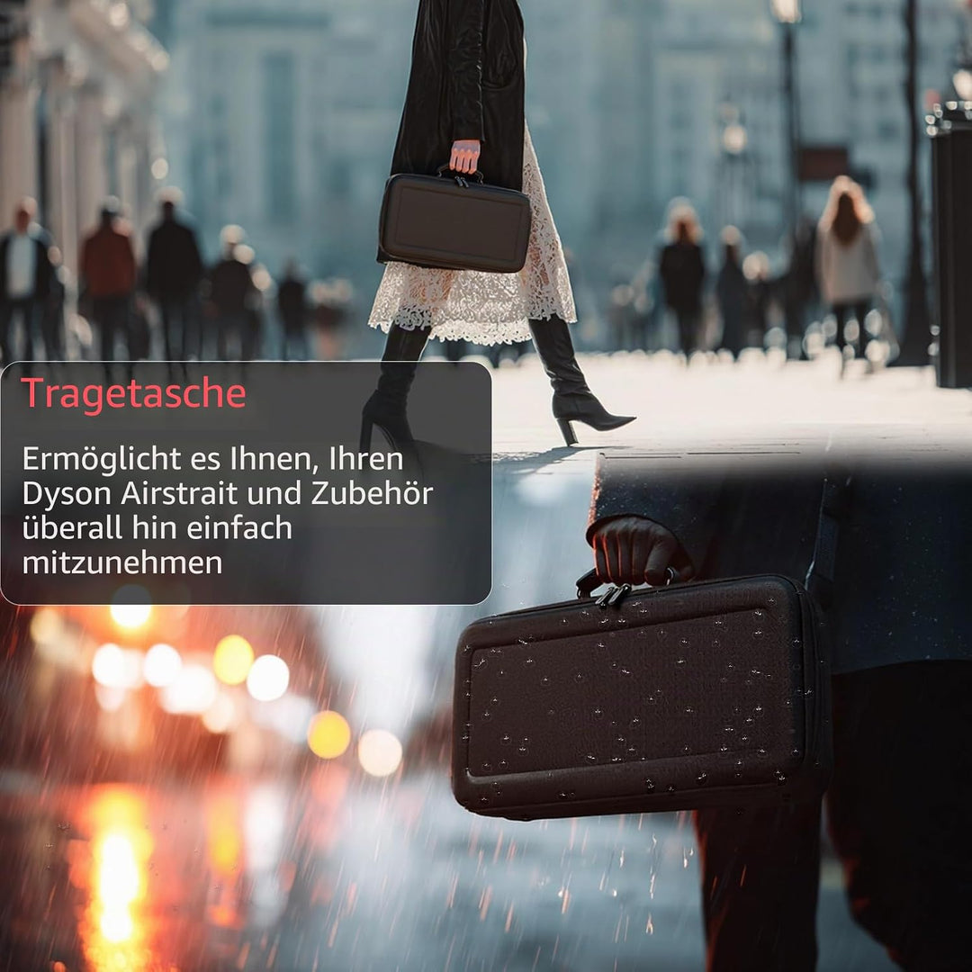 Hartschalen-Reisetasche für Dyson Airstraight HT01 Haarglätter und Netzteil wasserdichte, stossfeste