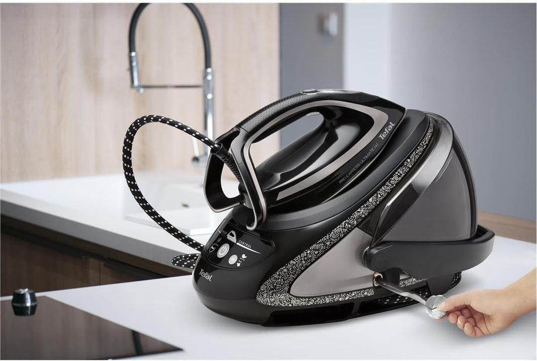 Tefal Iron with STEAM Generator Pro Express Ultimate GV 9620 (Black Color)