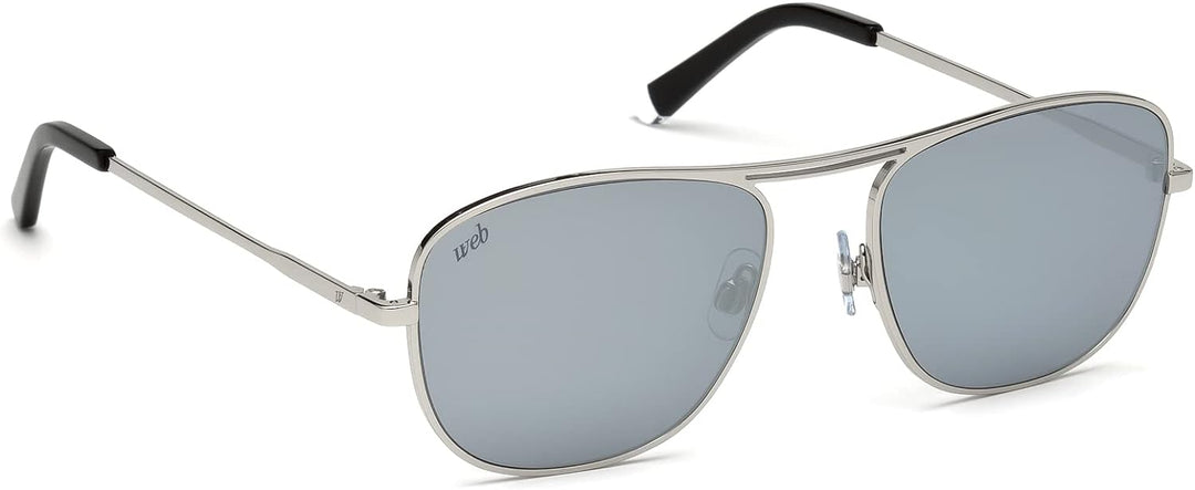WEB Unisex-Erwachsene WE0199 16E 55 Brillengestelle, Silber (Palladio LucMarrone), 55.0