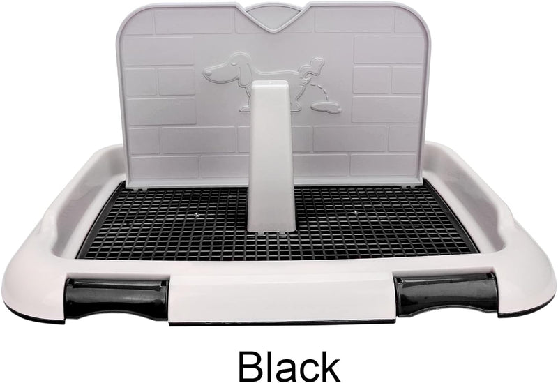 01 Trainingstoilette, Zaun Hundetoilette für Rüden für kleine Hunde(Black), black