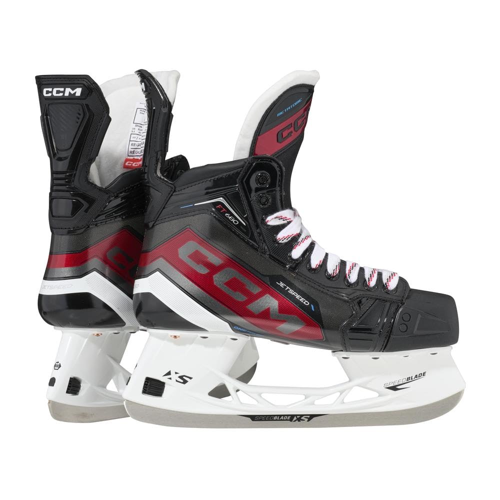 CCM Jetspeed FT680 Eishockey Schlittschuhe, Senior Regular (Medium Profile) 7 = 42, Regular (Medium