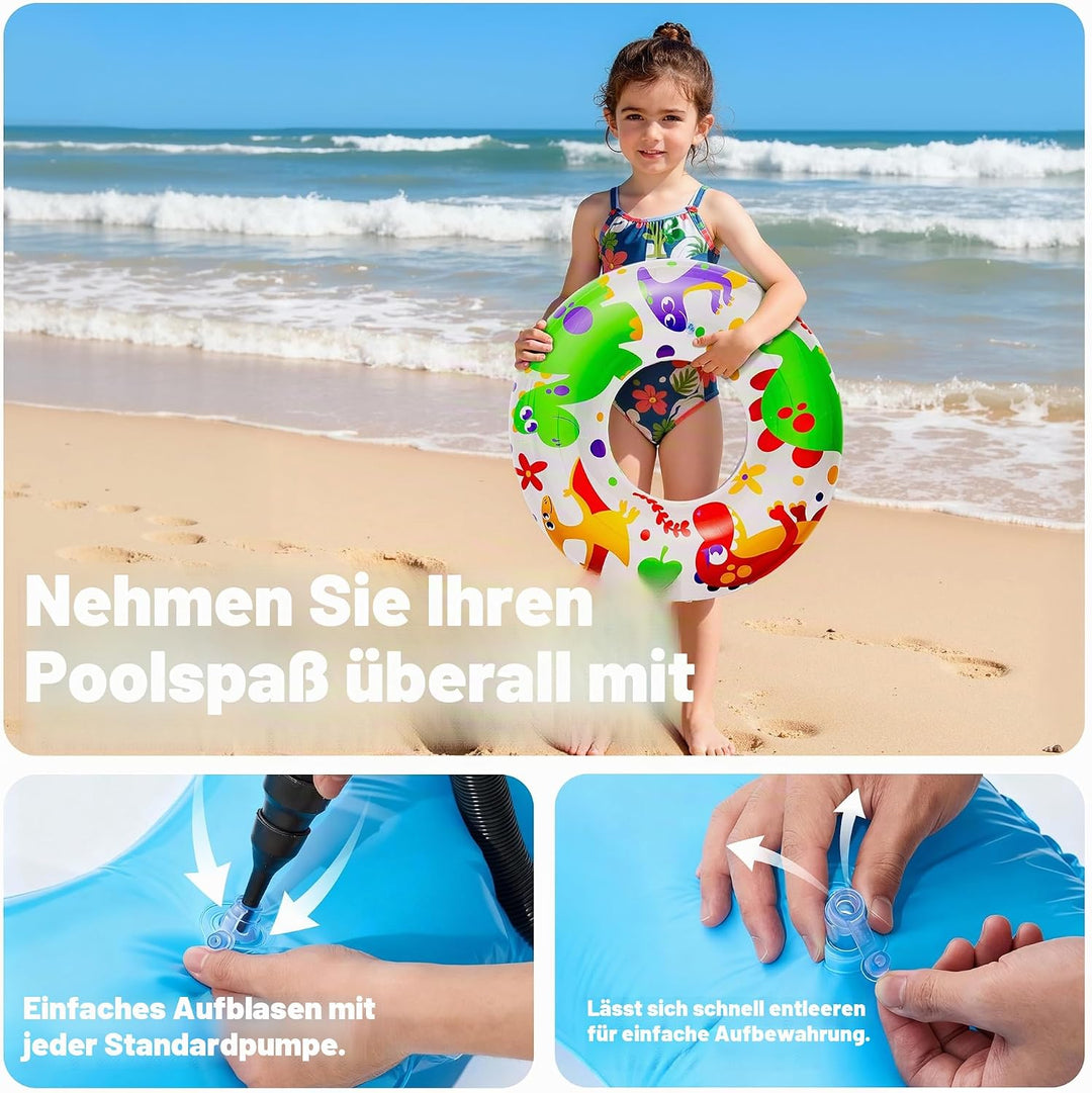 JOYIN 3 Pack Aufblasbarer Schwimmreifen mit Glitzern 32.5"/82.55cm, Schwimmring, Sommer Wasser Schwi
