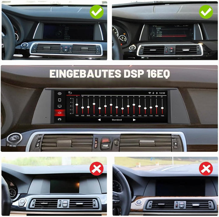 Fast Boot Linux Autoradio kompatibel mit BMW 5GT-Reihe F07 (2010-2012) CIC iDrive Upgrade | Bluetoot