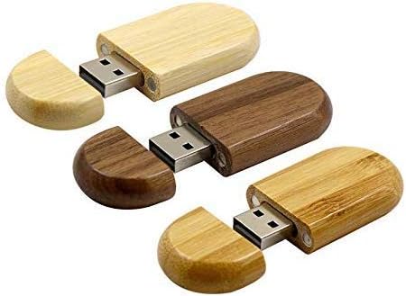 A Plus+ 10 Stück USB-Sticks 128GB Speicherstick USB 3.0 Holz USB-Flash-Laufwerk Memory Sticks High S