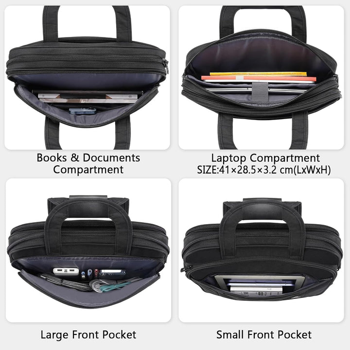 MATEIN Laptoptasche 17,3 Zoll, Gross Laptop Tasche 17 Zoll Aktentasche Herren Wasserdicht Arbeitstas