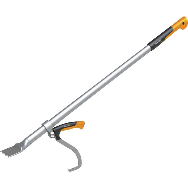 Fiskars Fällheber mit Hebehaken als Wendehilfe, Zur Holzbearbeitung, Länge: 115 cm, Schwarz/Orange/S