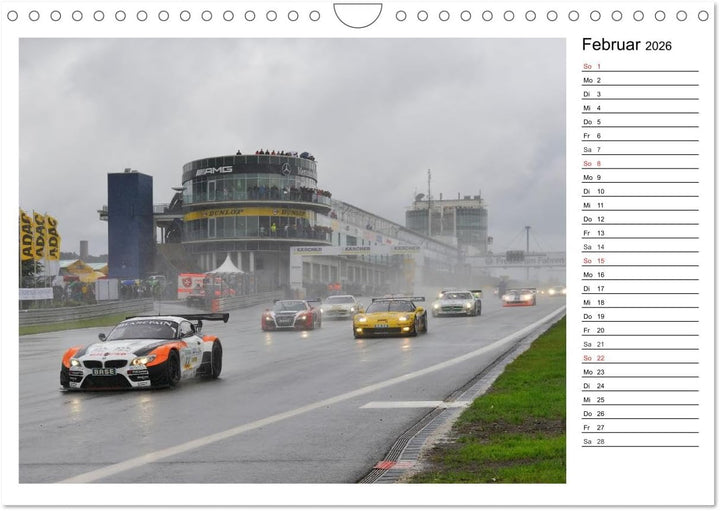 Faszination Motorsport am Nürburgring (Wandkalender 2026 DIN A4 quer), CALVENDO Monatskalender: Acti