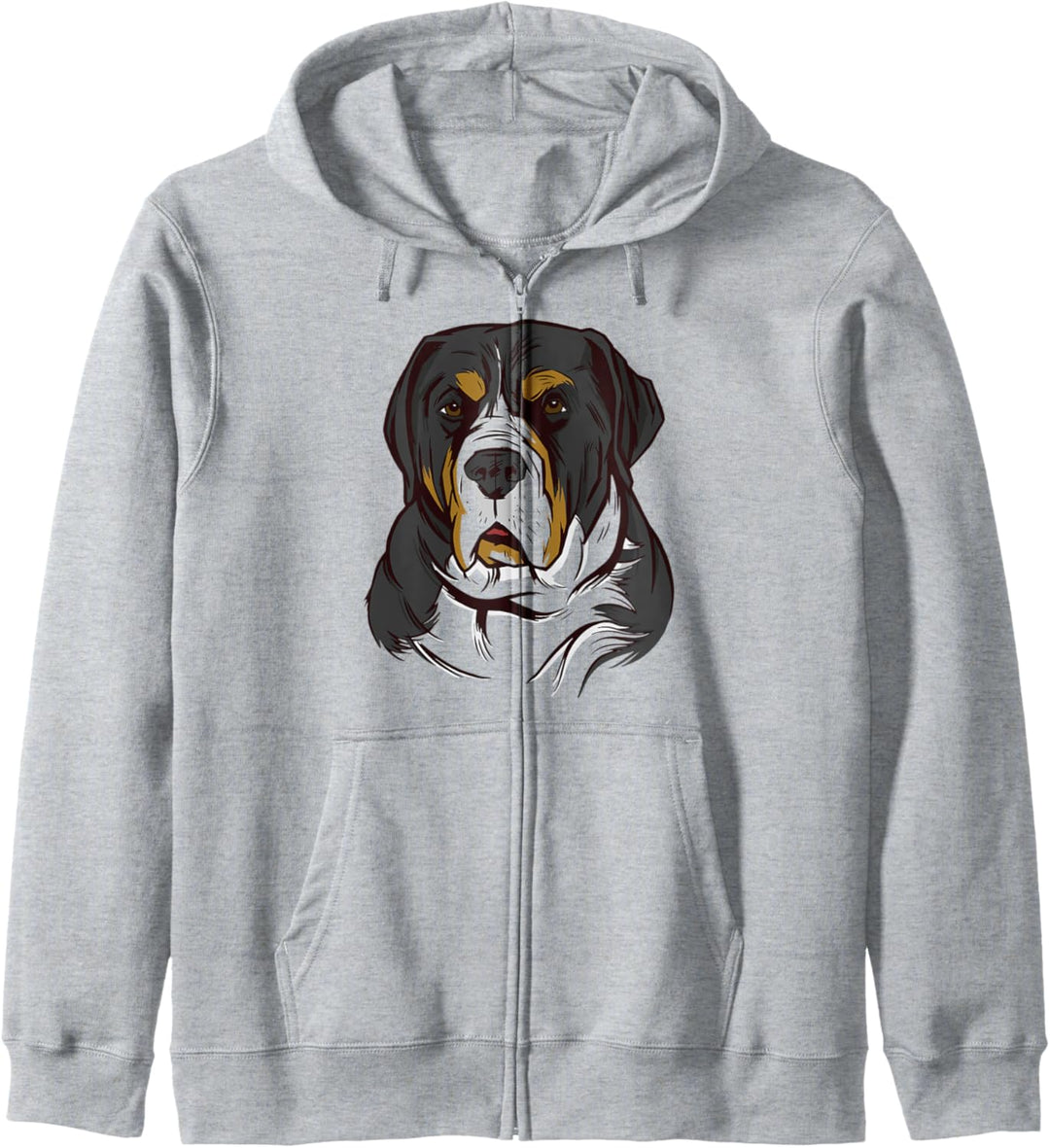 Grosser Schweizer Sennenhund Lustiger Hund Kapuzenjacke