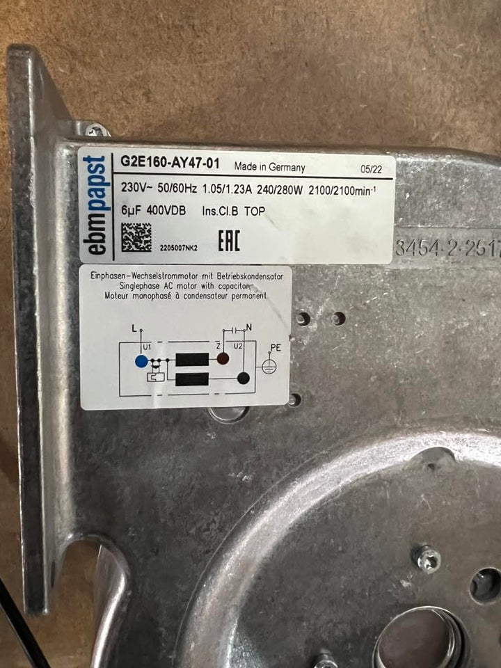 EBM PAPST G2E160-AY47-01 Radialgebläse Radialventilator Radiallüfter Radial Radiale Industriegebläse