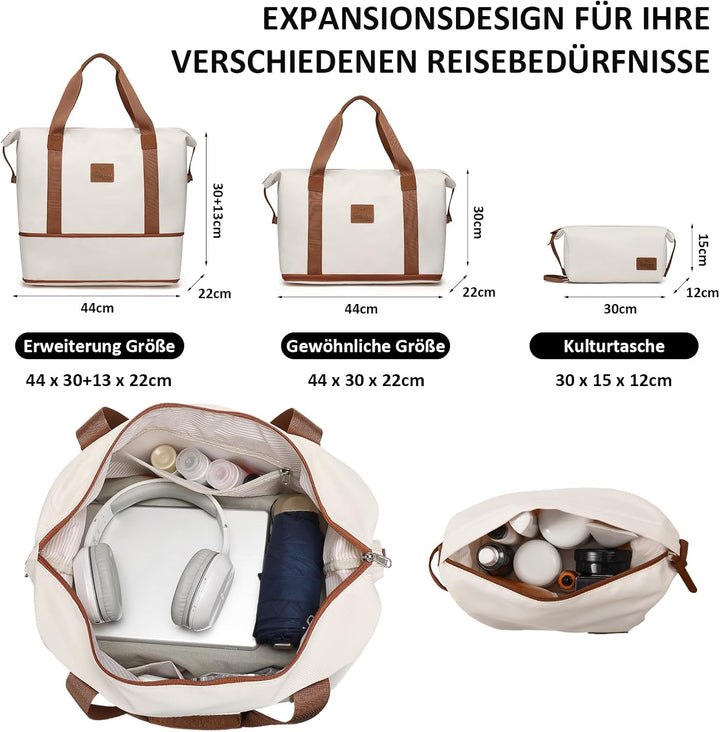 imiomo Kofferset 5tlg Hartschale mit 4 Rollen und TSA-Schloss Der Gepäcksets Enthält 1 Reisetasche u