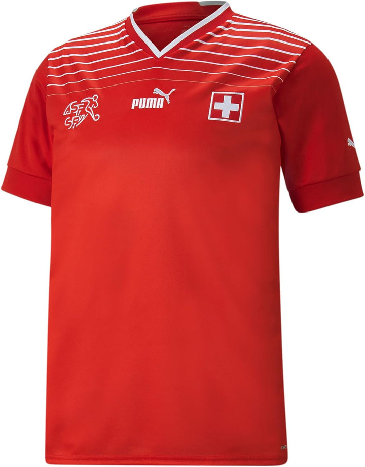 Schweiz, Trikot Herren, Saison 2022/23 Offizielle Heimtrikot XS Puma Red-puma White, XS Puma Red-pum