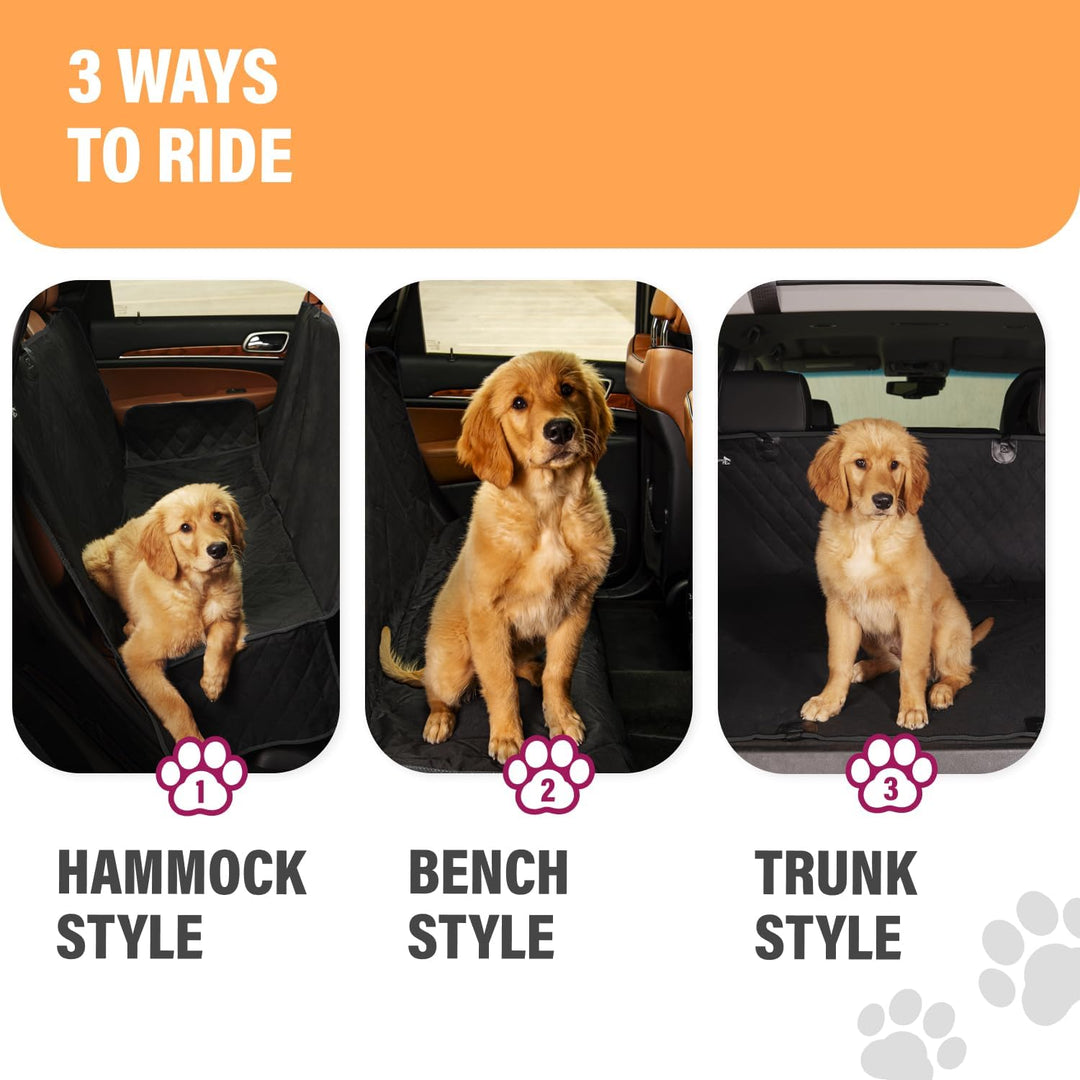 Active Pets Hundedecke für Auto Rückbank & Kofferraum Schutzmatte - Hund Auto Rückbank Schutzdecke -