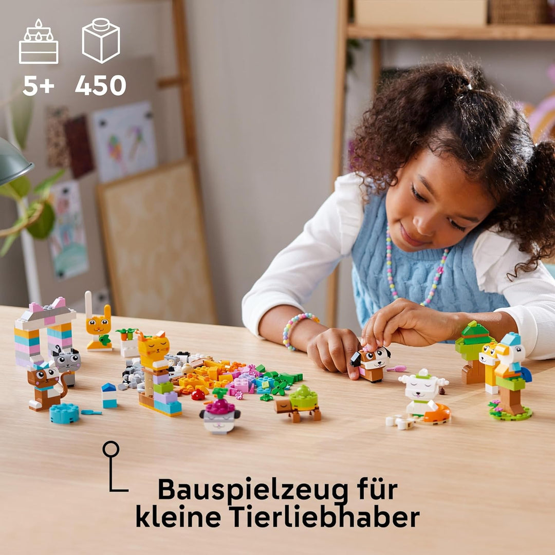 LEGO Classic Kreative Tiere, Box mit bunten Steinen, Baue Spielzeug-Tierfiguren aus Bausteinen wie H