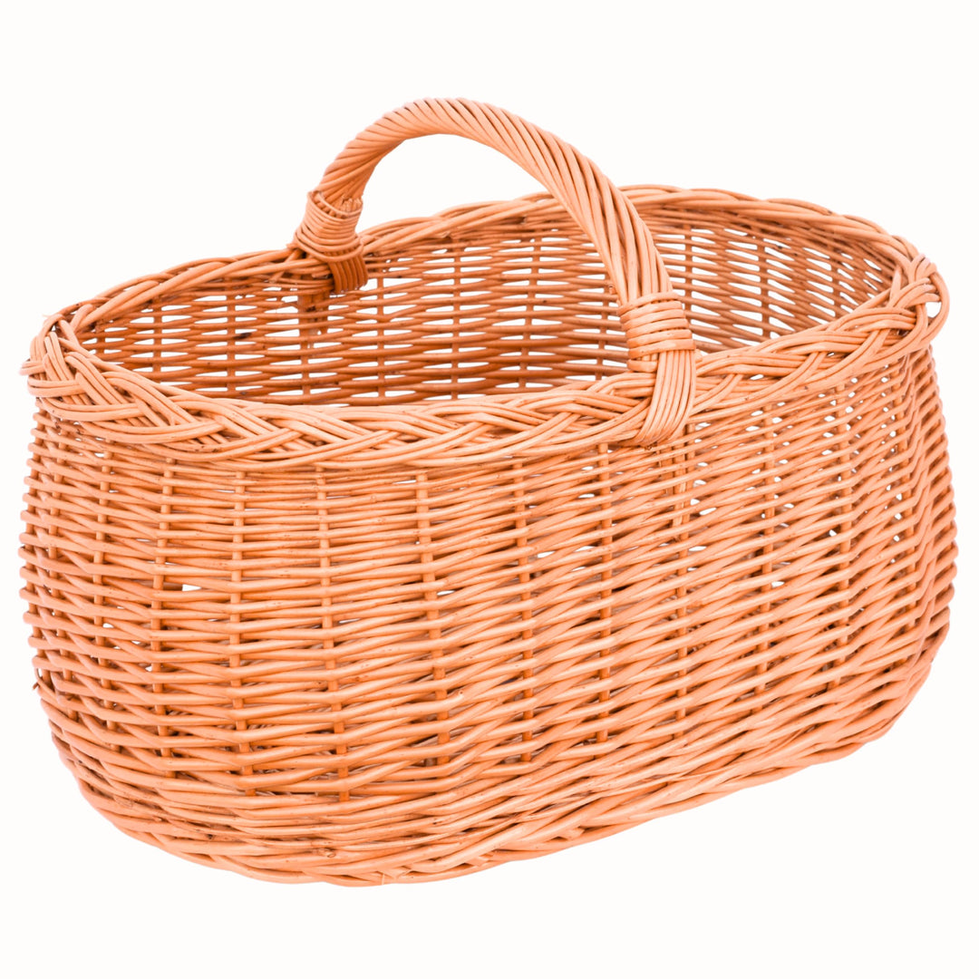 YULKA Weidenkorb Einkaufskorb 51 cm oval