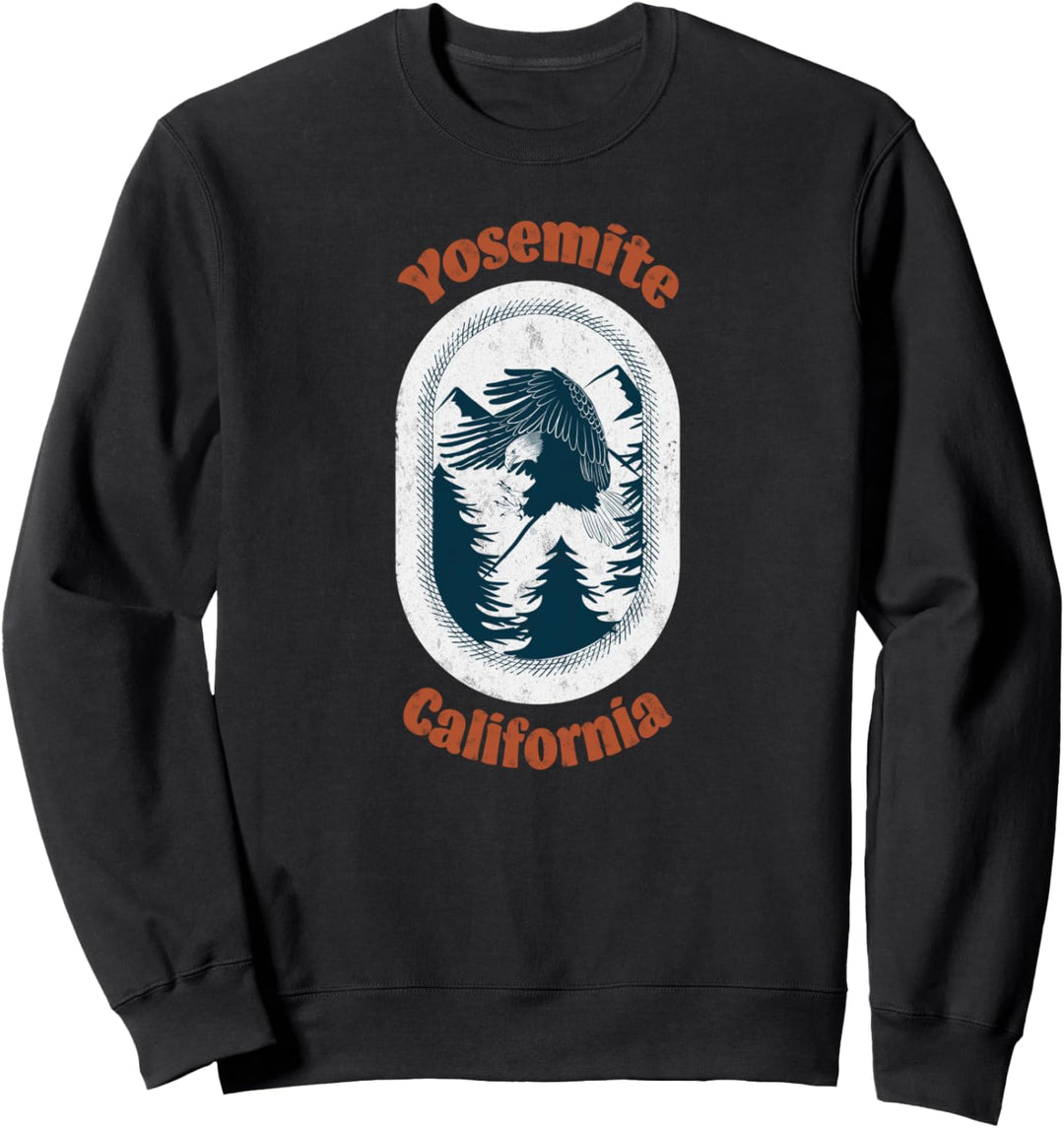 Yosemite California National Park Weisskopfseeadler Reisen Sweatshirt