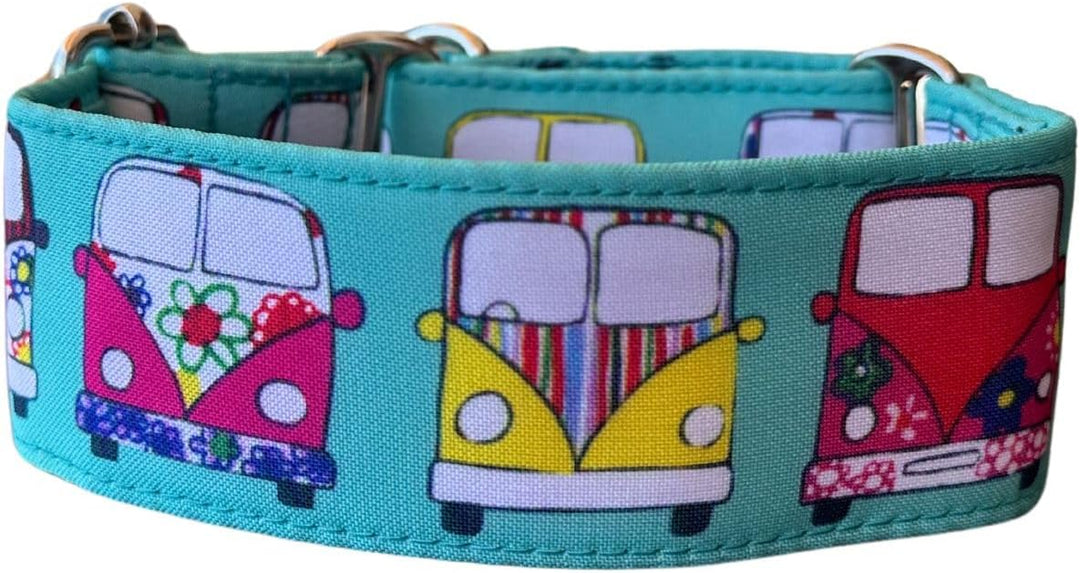 Galguita Amelie Auspuff-Halsband für Lieferwagen. Türkis. türkis 5cm de Ancho Talla M (30 - 39 cm de