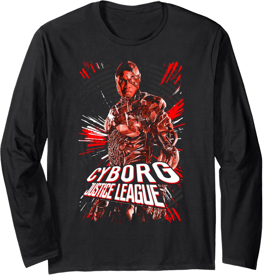 Justice League Movie Cyborg Langarmshirt