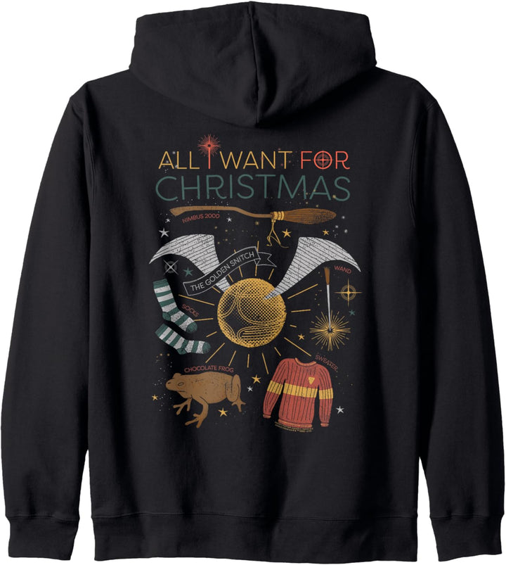 Harry Potter All I Want for Christmas! Weihnachten Kapuzenjacke