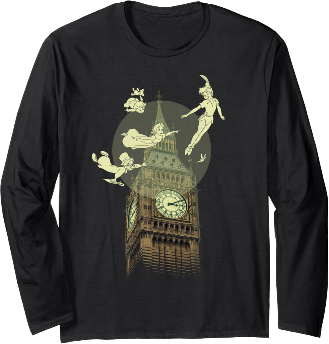 Disney Peter Pan Big Ben Group Shot Langarmshirt