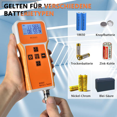 Batterie Innenwiderstandsmessgerät, Batteriespannungs Innenwiderstandsmessgerät 1uΩ~200Ω/0~±100VDC,