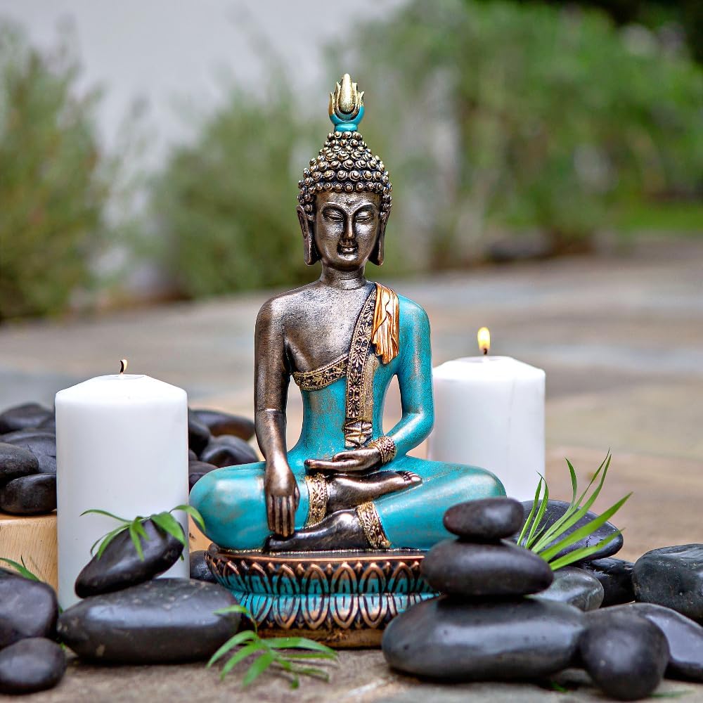 25DOL Buddha-Statuen für zu Hause, 33 cm, Buddha-Statue (Der Moment der Erleuchtung) Sammlerstücke u
