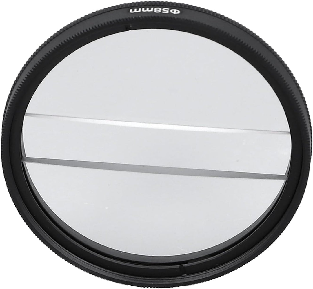 49 Mm Doppelhälfte -Mond -Spezialeffekt -Filter -Center Split Diopter Objektivfilterfotografie SLR -