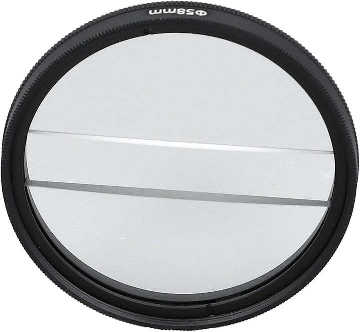 49 Mm Doppelhälfte -Mond -Spezialeffekt -Filter -Center Split Diopter Objektivfilterfotografie SLR -