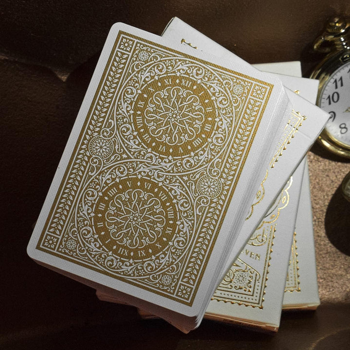 theory11 Playing Cards, Model Number: Tycoon-Ivory Spielkarten, elfenbeinfarben, Poker