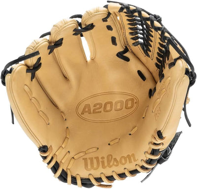 Wilson Herren 2022 A2000 D33 (P) Baseball-Handschuh 11.75" Blonde/Schwarz – Standardhandschuh, 11.75