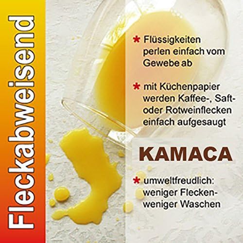 KAMACA Lotus Effekt Tischdecke Magic Stars mit Sternen Motiv - Fleckschutz Flüssigkeiten perlen einf