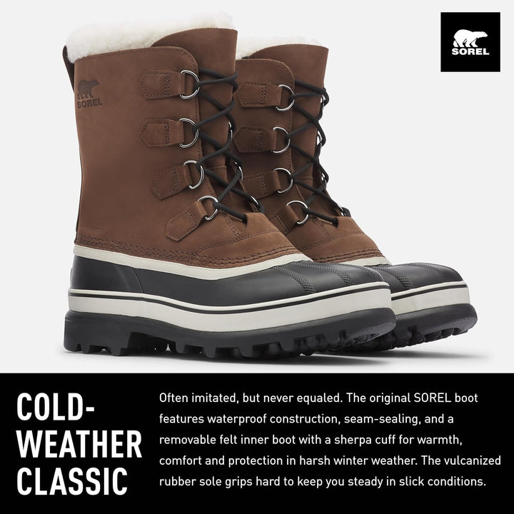 Sorel Herren Caribou Wp wasserdichte Schneestiefel 40 EU Bruno, 40 EU Bruno