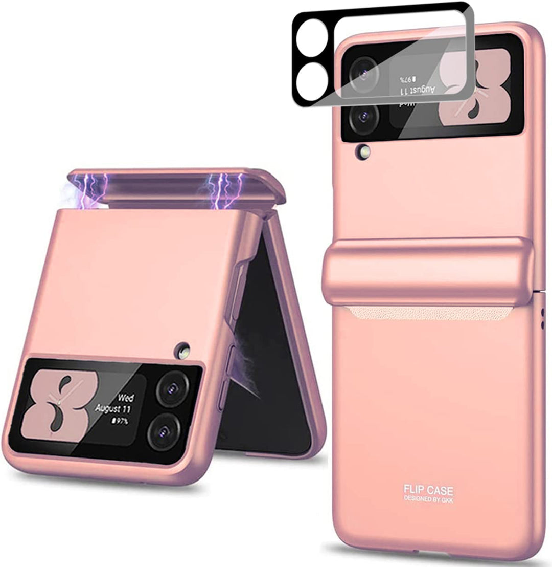 Miimall für Samsung Galaxy Z Flip 3 Hülle, Magnetischer Scharnierschutz Kamera Abdeckung Ultra Dünn