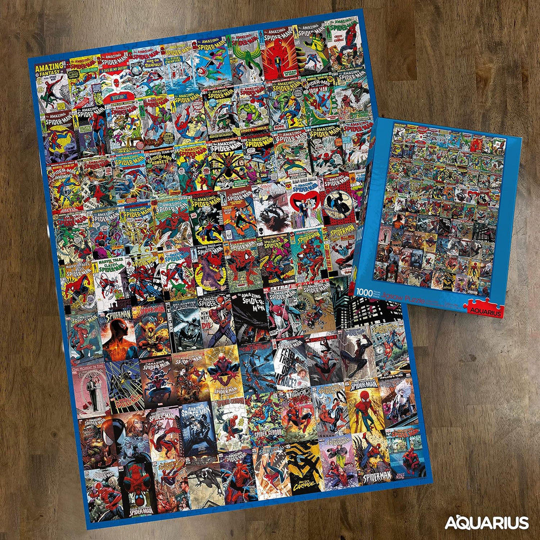 AQUARIUS Marvel Spider-Man Puzzle (1000 Piece Jigsaw Puzzle) - Glare Free - Precision Fit - Virtuall