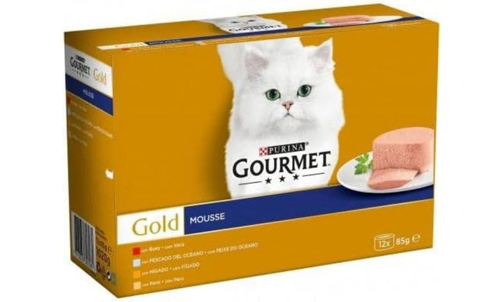 Gourmet - GOURMET GOLD Multipack Mousses Assortiments 4 Saveurs - 1.02 Kg