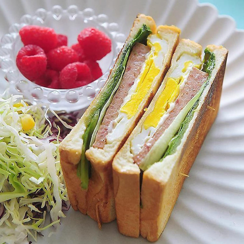 Sandwichpfanne Frühstück Doppelseitiges Braten mit Flachem Boden, Antihaftbeschichtung, Mustergitter