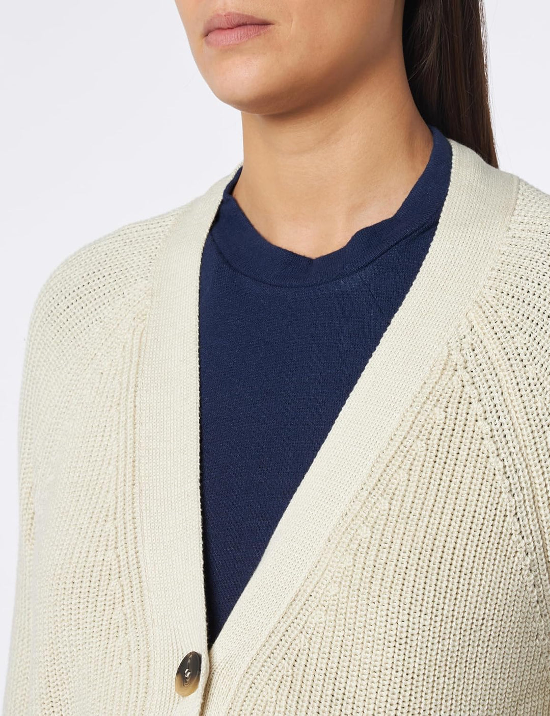 Noppies Damen Cardigan Bekasi Long Sleeve Strickjacke 42 Jet Stream - P638, 42 Jet Stream - P638