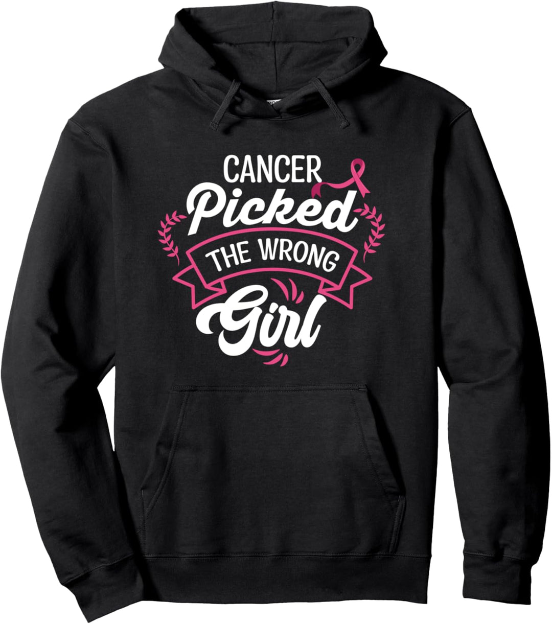 Krebs suchte die falsche Frau, Rosa Schleife, Brustkrebs Pullover Hoodie