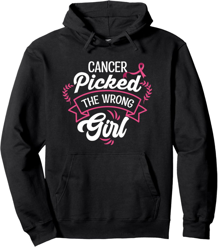 Krebs suchte die falsche Frau, Rosa Schleife, Brustkrebs Pullover Hoodie