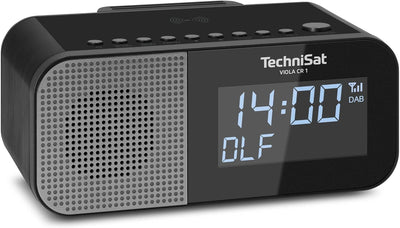 TechniSat VIOLA CR 1 – DAB+ Radiowecker mit Wireless Charging (UKW, Zwei Wecktimer, Snooze, Sleeptim