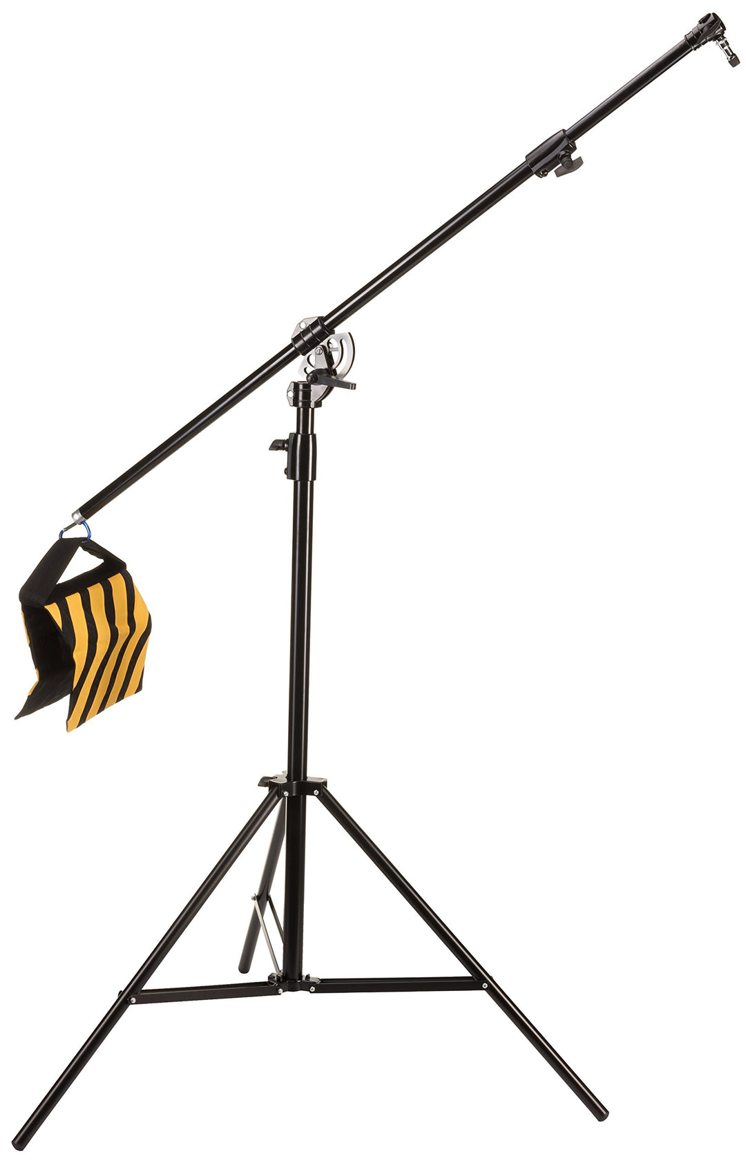 Bresser F001608 Fotostudio Galgenstativ mit Arm BR-BLS210 mit Luftfederungssystem, schwarzer Pulverb