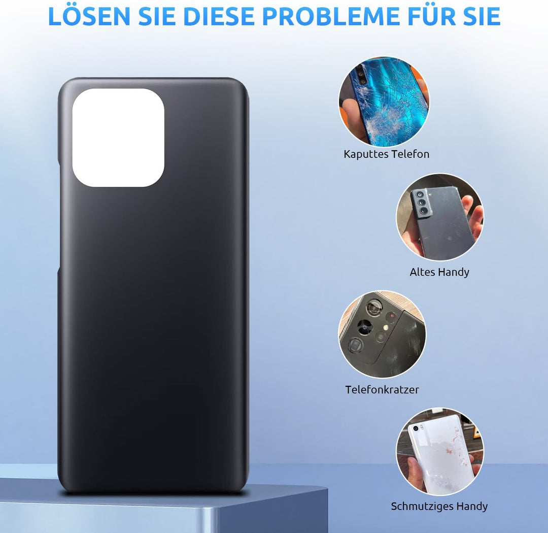 Eonpam Akkudeckel für Xiaomi Mi 11 Rückseite Glas Original Backcover Back Glas Ersatz mit Reparaturs