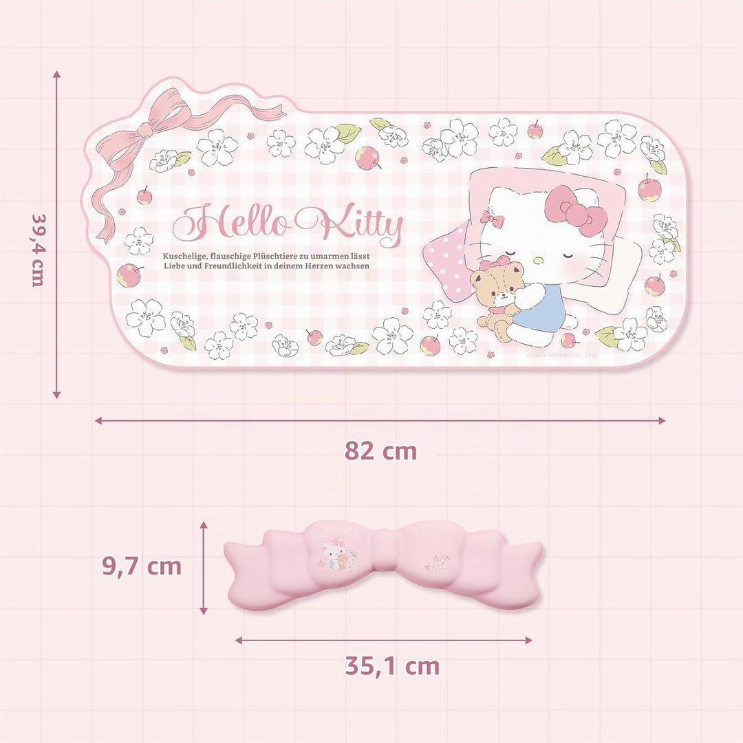 Anime-Mauspad-Handgelenkauflage-Set – rutschfeste Schreibtischunterlage und Memory Foam-Handgelenkau