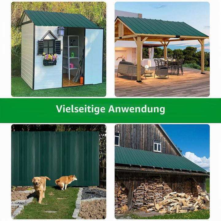 12er Trapezblech 110cm x 45cm = 6m² verzinkt Profilblech Dachblech Wellblech Dachplatten Dicke 0,2 m