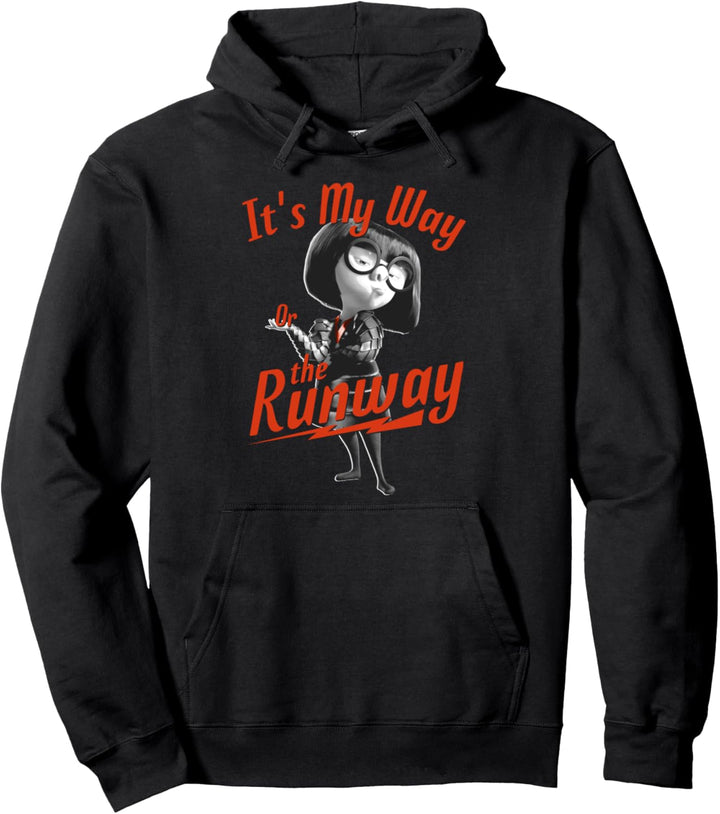 Disney Pixar Incredibles 2 Edna Mode My Way Or The Runway Pullover Hoodie