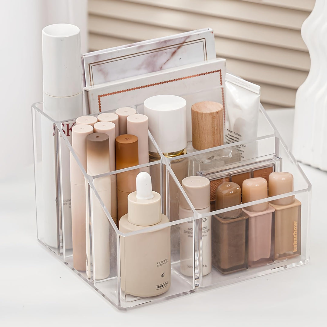Make Up Organizer, Kosmetik Organizer mit 5 Fächer, Acryl Bad Organizer, Make up pinsel organizer, S